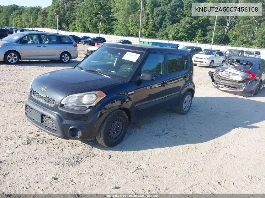 2012 Kia Soul VIN: KNDJT2A50C7456108 Lot: 42625795