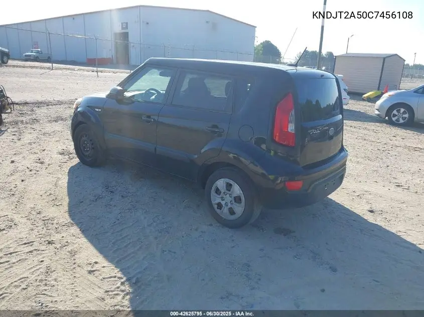 2012 Kia Soul VIN: KNDJT2A50C7456108 Lot: 42625795