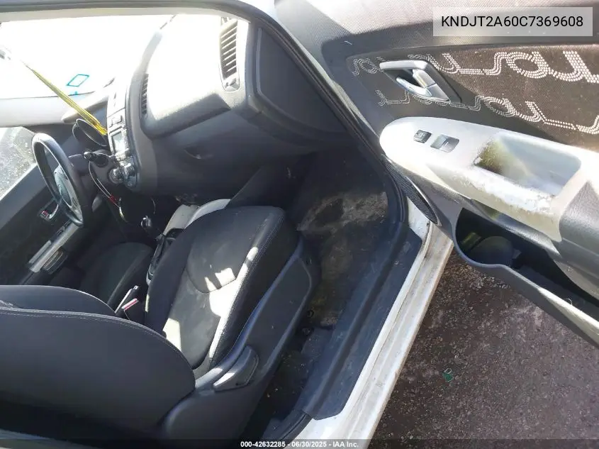 2012 Kia Soul + VIN: KNDJT2A60C7369608 Lot: 42632285