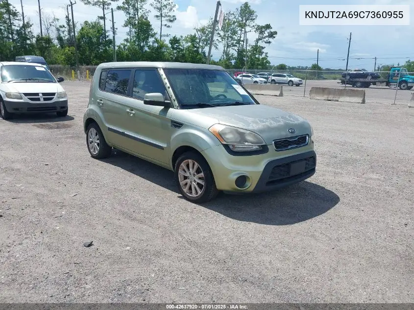 2012 Kia Soul + VIN: KNDJT2A69C7360955 Lot: 42637920