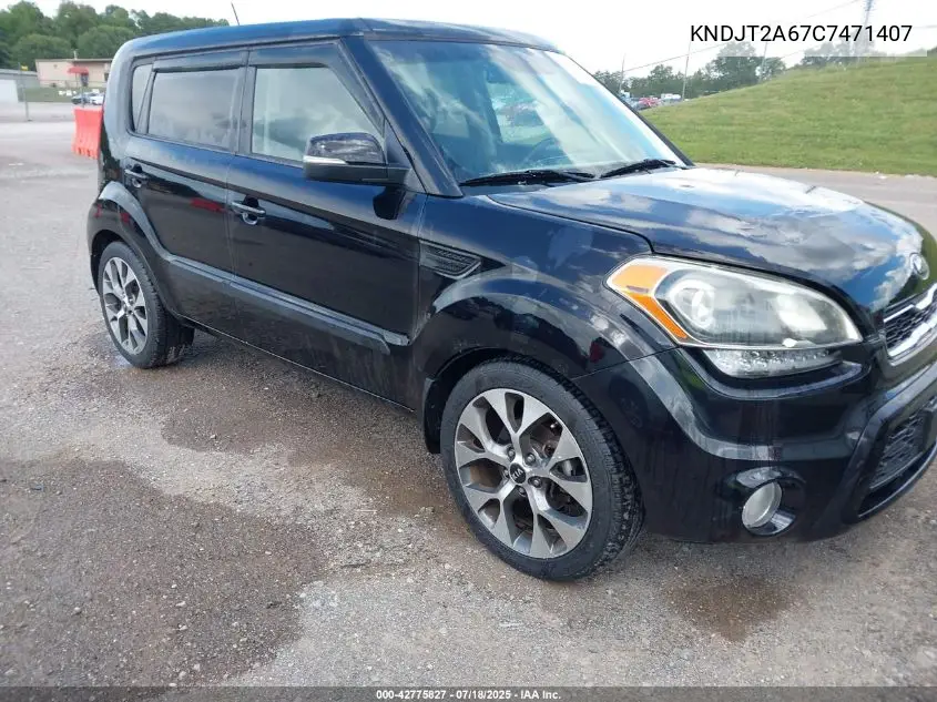 2012 Kia Soul ! VIN: KNDJT2A67C7471407 Lot: 42775827