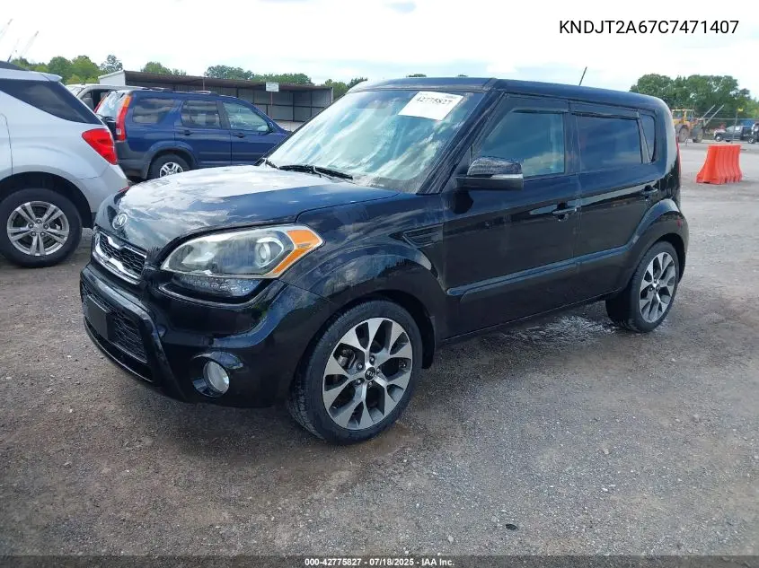 2012 Kia Soul ! VIN: KNDJT2A67C7471407 Lot: 42775827