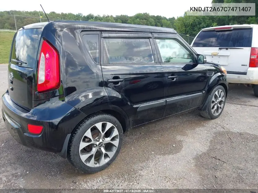 2012 Kia Soul ! VIN: KNDJT2A67C7471407 Lot: 42775827