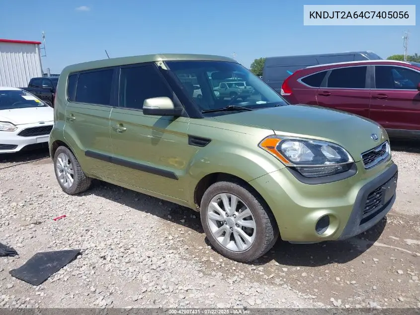 2012 Kia Soul + VIN: KNDJT2A64C7405056 Lot: 42807431