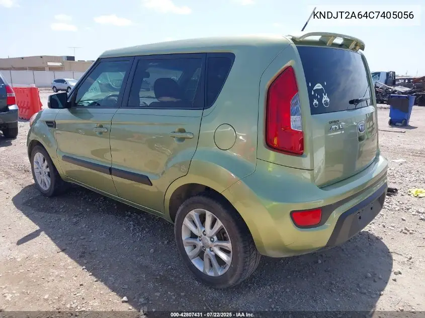 2012 Kia Soul + VIN: KNDJT2A64C7405056 Lot: 42807431
