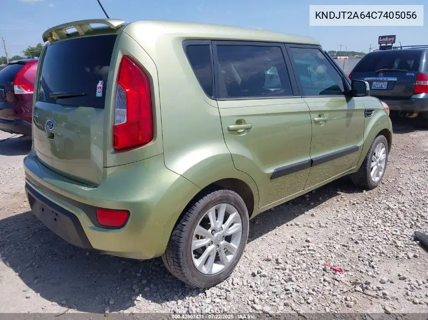 2012 Kia Soul + VIN: KNDJT2A64C7405056 Lot: 42807431