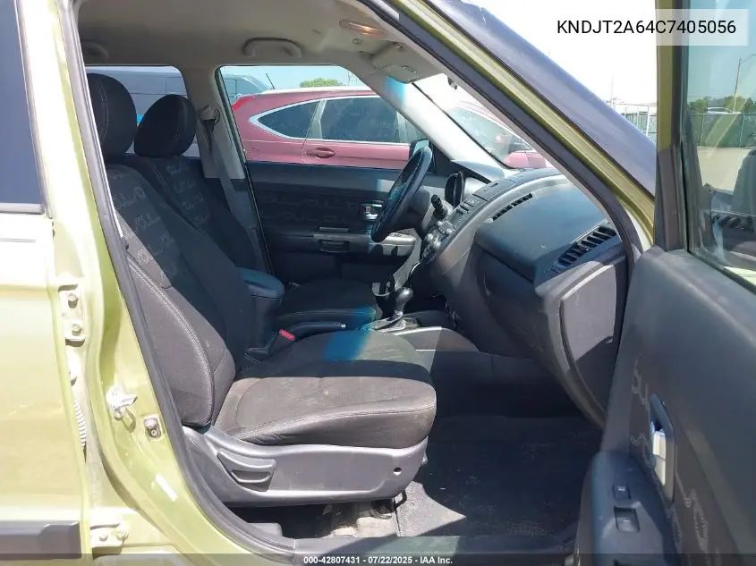 2012 Kia Soul + VIN: KNDJT2A64C7405056 Lot: 42807431