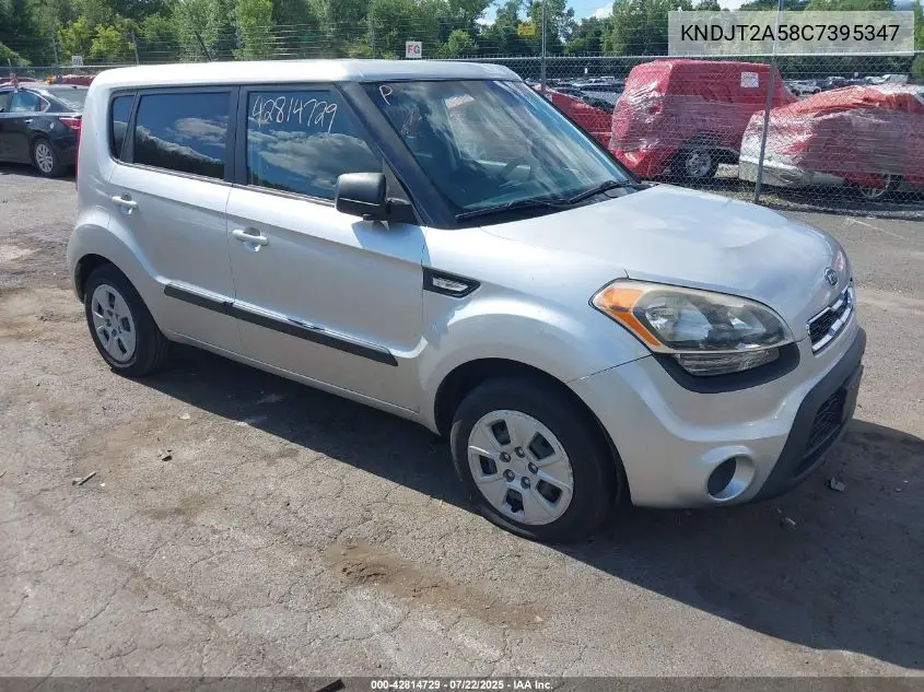 2012 Kia Soul VIN: KNDJT2A58C7395347 Lot: 42814729