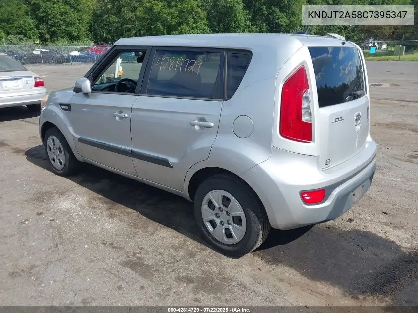 2012 Kia Soul VIN: KNDJT2A58C7395347 Lot: 42814729