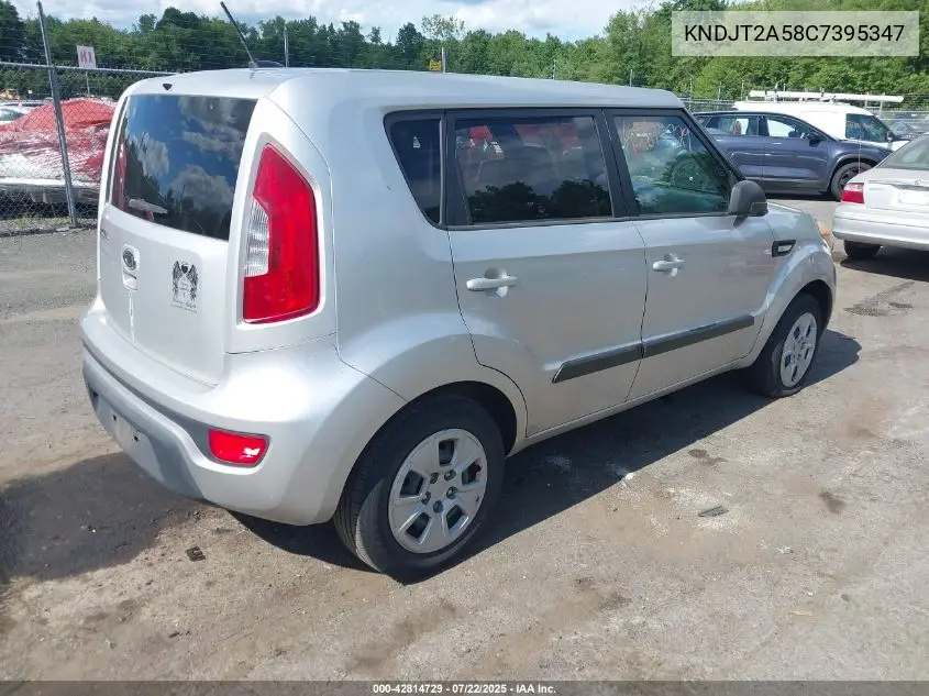 2012 Kia Soul VIN: KNDJT2A58C7395347 Lot: 42814729