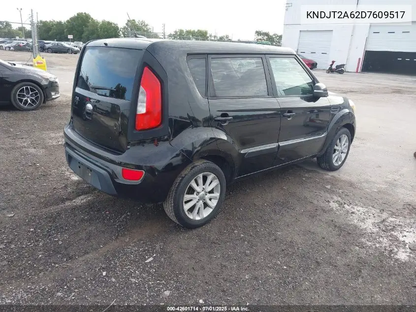 2013 Kia Soul + VIN: KNDJT2A62D7609517 Lot: 42601714