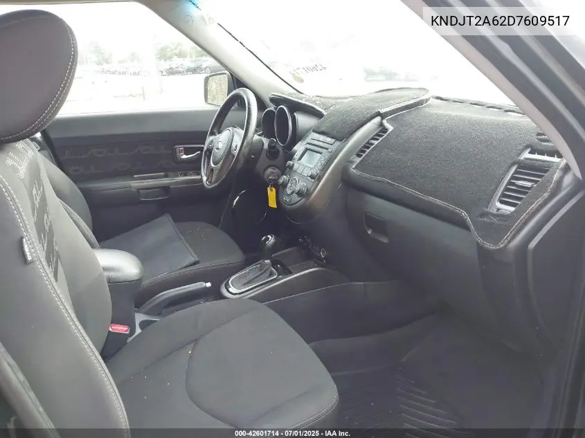 2013 Kia Soul + VIN: KNDJT2A62D7609517 Lot: 42601714