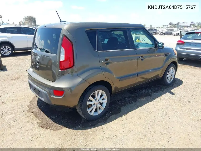 2013 Kia Soul + VIN: KNDJT2A64D7515767 Lot: 42816656