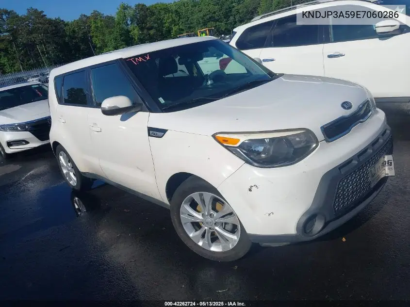 2014 Kia Soul + VIN: KNDJP3A59E7060286 Lot: 42262724