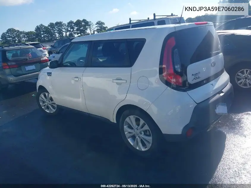 2014 Kia Soul + VIN: KNDJP3A59E7060286 Lot: 42262724