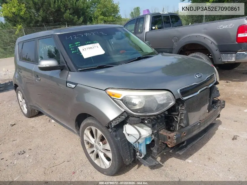 2014 Kia Soul + VIN: KNDJP3A52E7090861 Lot: 42790372