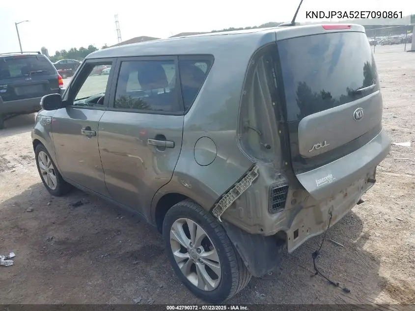 2014 Kia Soul + VIN: KNDJP3A52E7090861 Lot: 42790372