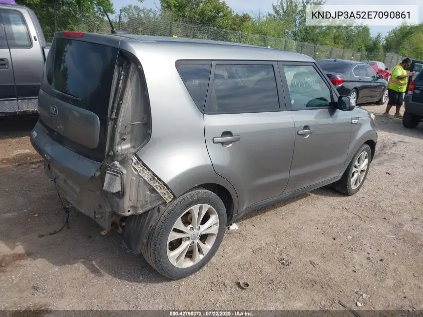 2014 Kia Soul + VIN: KNDJP3A52E7090861 Lot: 42790372