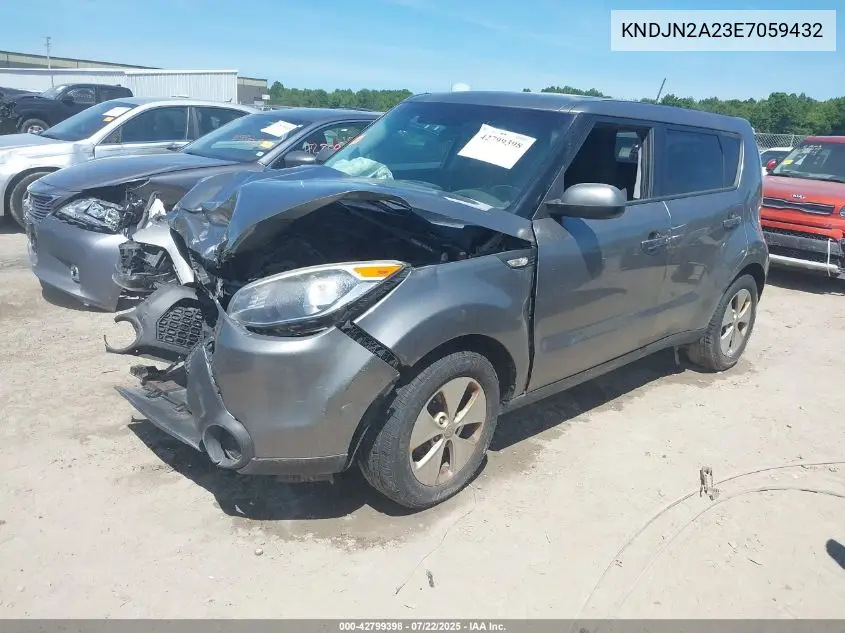 2014 Kia Soul VIN: KNDJN2A23E7059432 Lot: 42799398