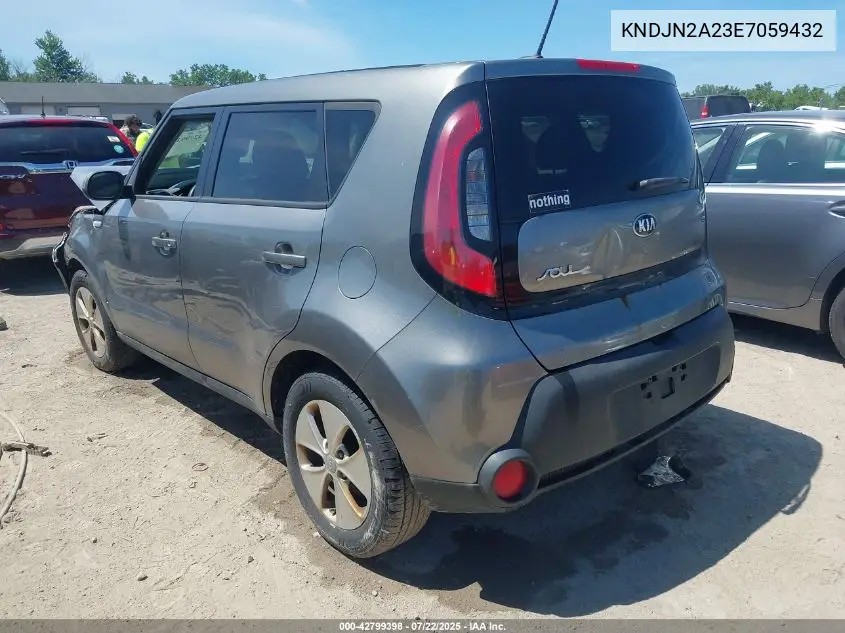 2014 Kia Soul VIN: KNDJN2A23E7059432 Lot: 42799398