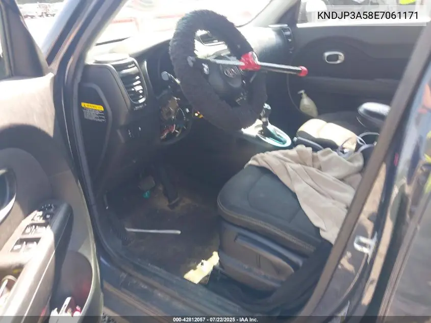 2014 Kia Soul + VIN: KNDJP3A58E7061171 Lot: 42812057