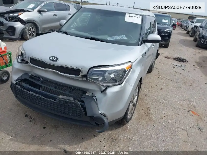 2015 Kia Soul + VIN: KNDJP3A50F7790038 Lot: 41687957