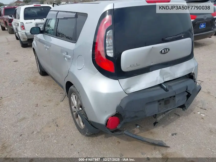 2015 Kia Soul + VIN: KNDJP3A50F7790038 Lot: 41687957