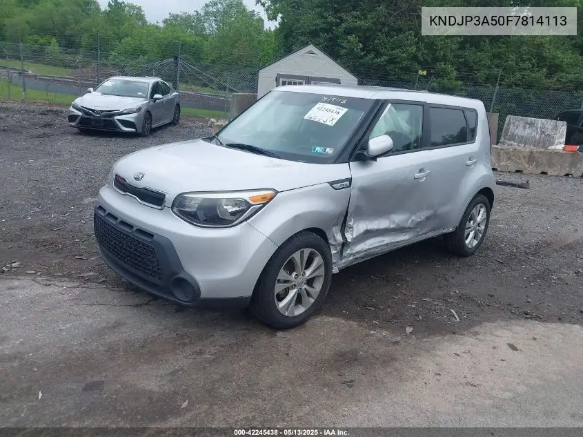 2015 Kia Soul + VIN: KNDJP3A50F7814113 Lot: 42245438