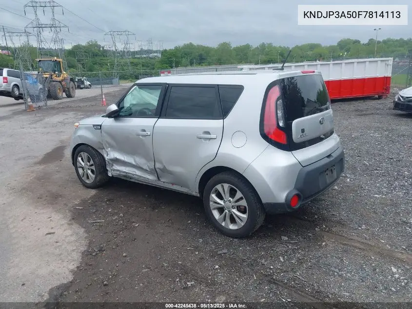 2015 Kia Soul + VIN: KNDJP3A50F7814113 Lot: 42245438