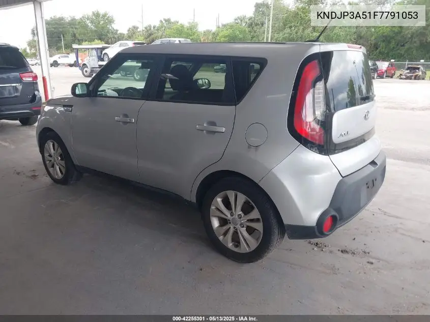 2015 Kia Soul + VIN: KNDJP3A51F7791053 Lot: 42255301