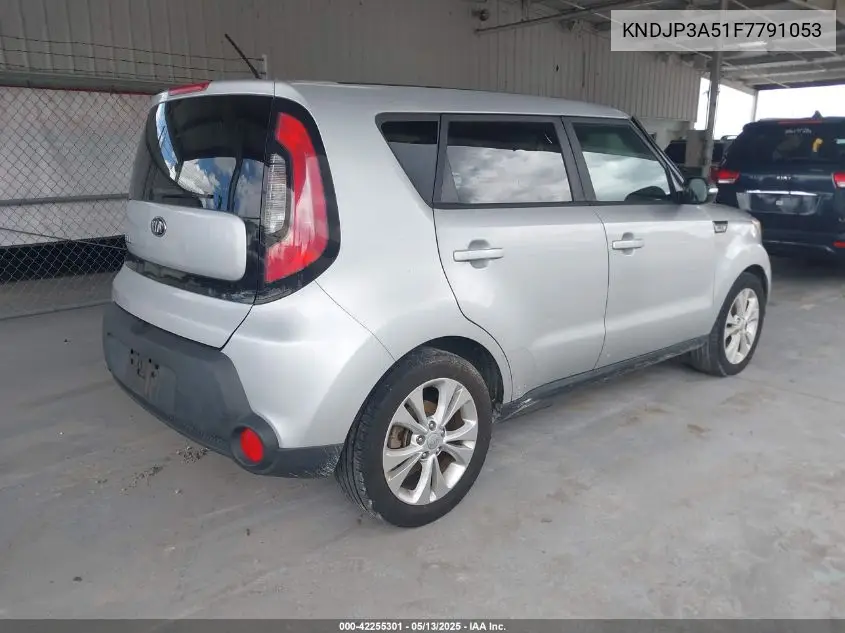 2015 Kia Soul + VIN: KNDJP3A51F7791053 Lot: 42255301