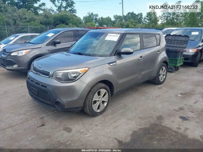 2015 Kia Soul VIN: KNDJN2A21F7168232 Lot: 42570119