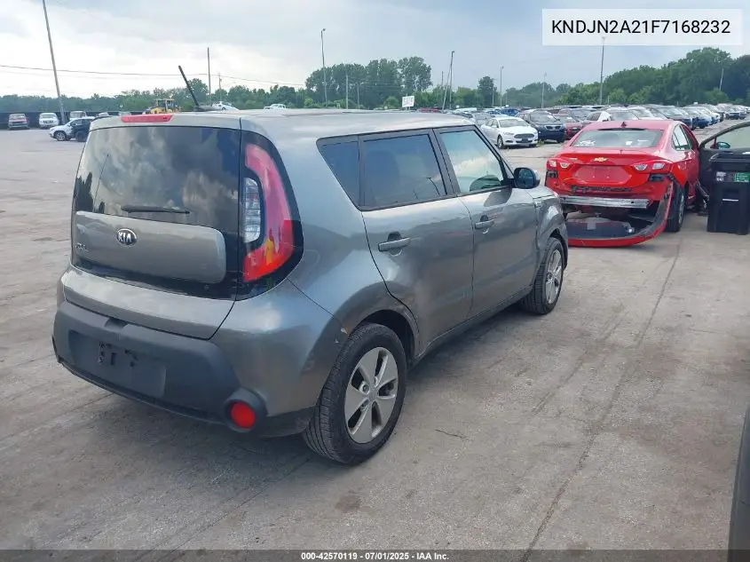 2015 Kia Soul VIN: KNDJN2A21F7168232 Lot: 42570119