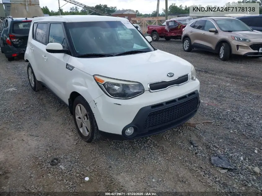 2015 Kia Soul VIN: KNDJN2A24F7178138 Lot: 42729071