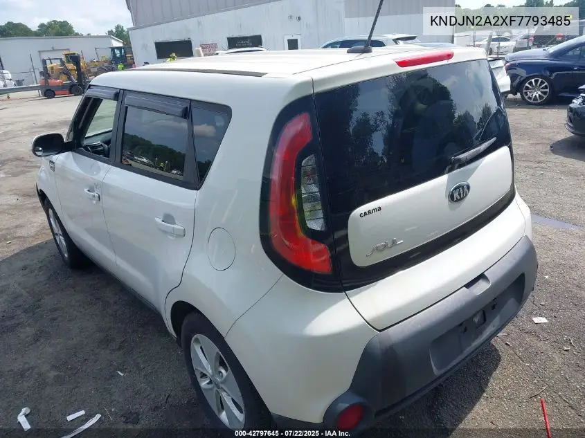 2015 Kia Soul VIN: KNDJN2A2XF7793485 Lot: 42797645
