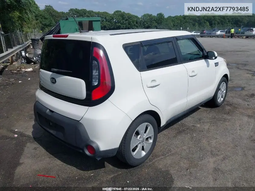 2015 Kia Soul VIN: KNDJN2A2XF7793485 Lot: 42797645