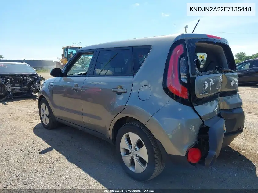 2015 Kia Soul VIN: KNDJN2A22F7135448 Lot: 42805688