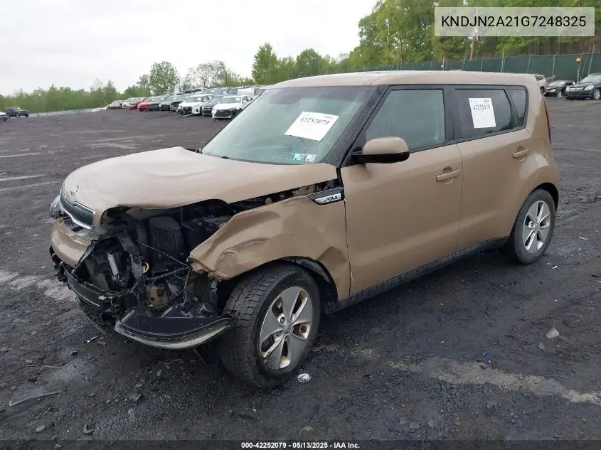 kndjn2a21g7248325 KNDJN2A21G7248325 2016 Kia Soul