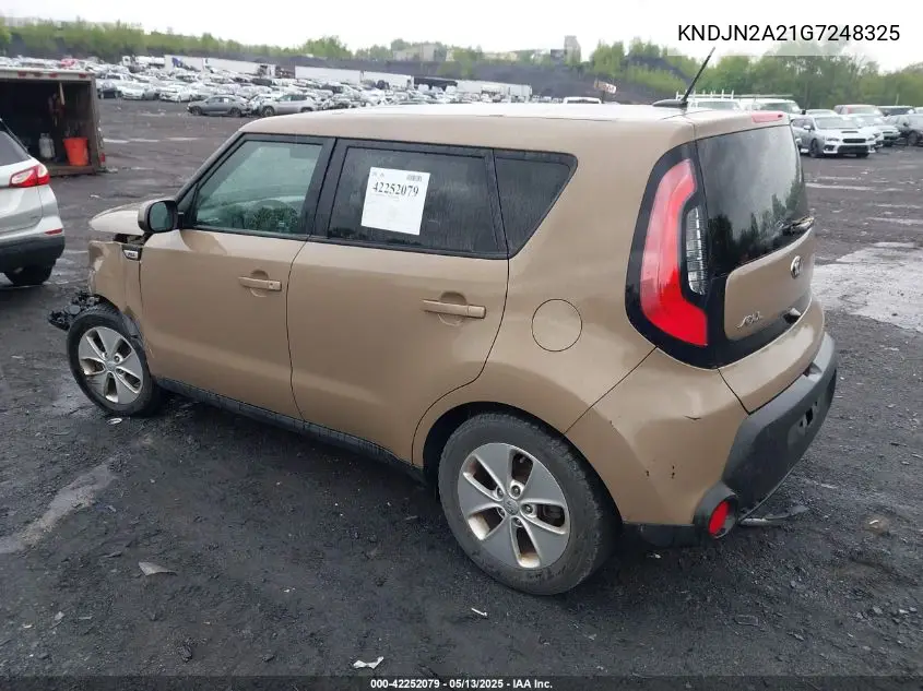 kndjn2a21g7248325 KNDJN2A21G7248325 2016 Kia Soul