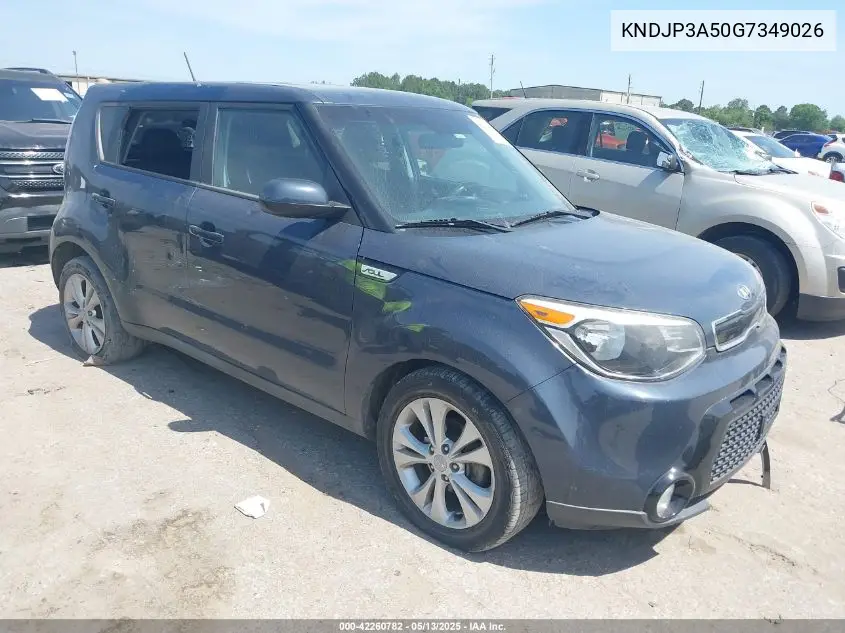 2016 Kia Soul + VIN: KNDJP3A50G7349026 Lot: 42260782