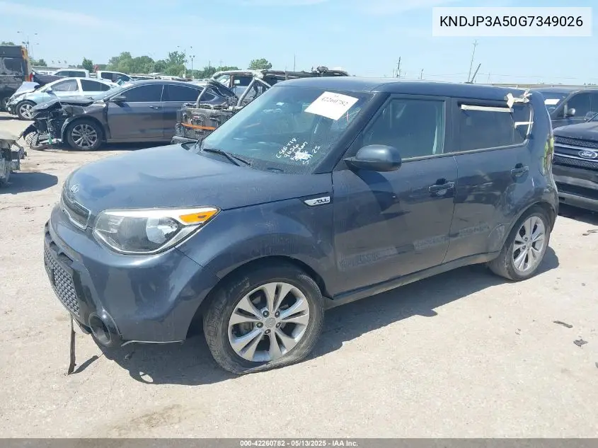 2016 Kia Soul + VIN: KNDJP3A50G7349026 Lot: 42260782