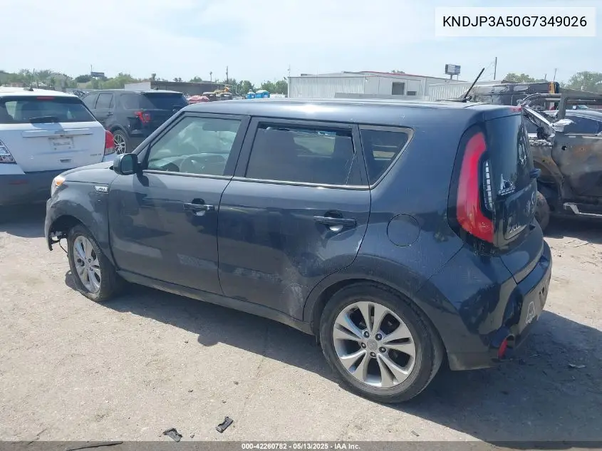 2016 Kia Soul + VIN: KNDJP3A50G7349026 Lot: 42260782