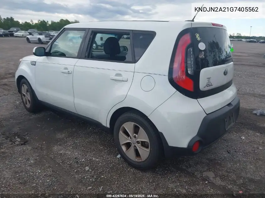 kndjn2a21g7405562 KNDJN2A21G7405562 2016 Kia Soul