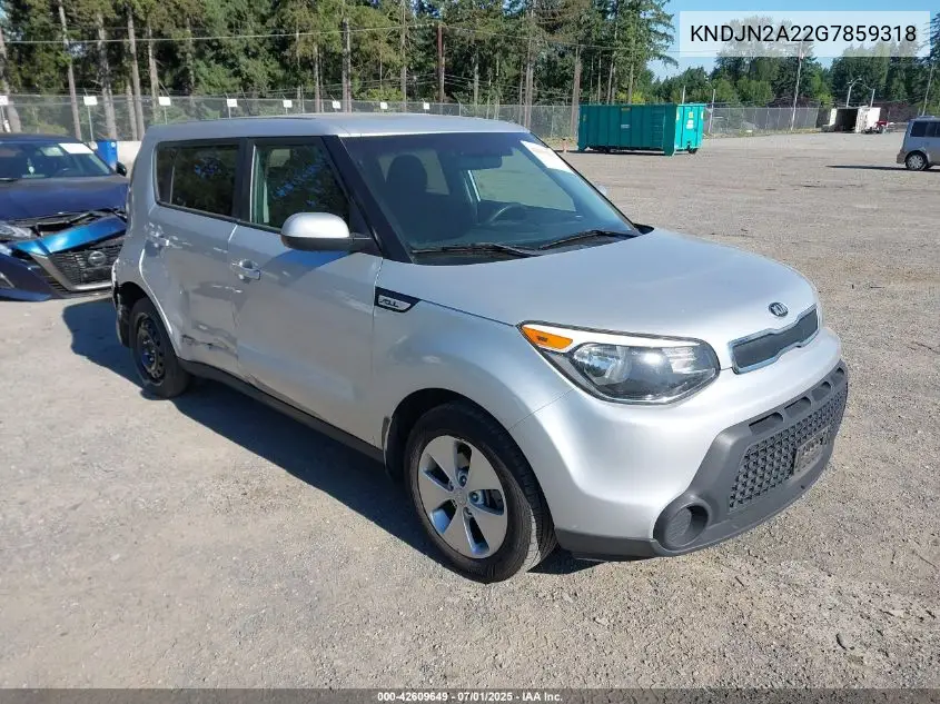 2016 Kia Soul VIN: KNDJN2A22G7859318 Lot: 42609649
