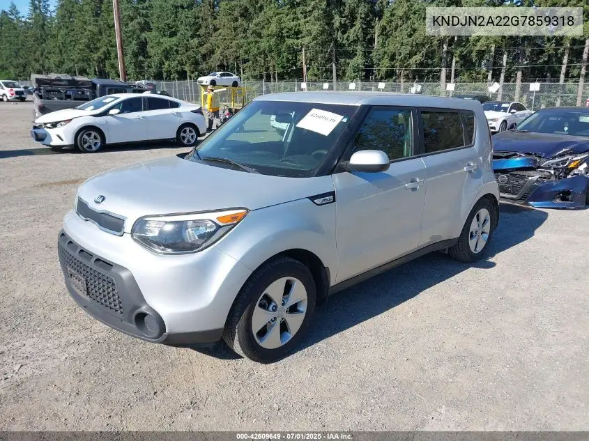 2016 Kia Soul VIN: KNDJN2A22G7859318 Lot: 42609649