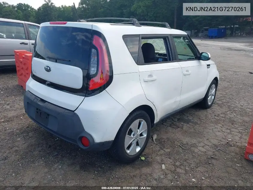 2016 Kia Soul VIN: KNDJN2A21G7270261 Lot: 42620086