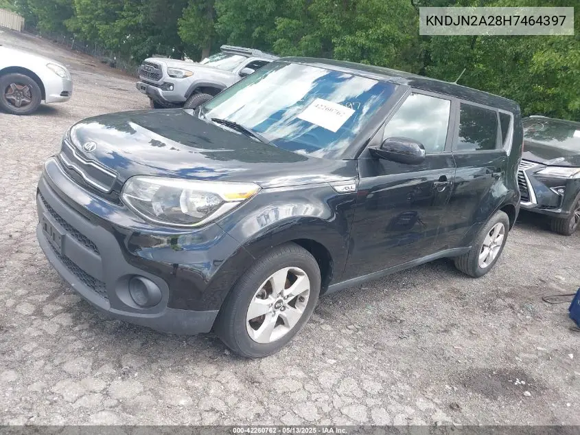 2017 Kia Soul VIN: KNDJN2A28H7464397 Lot: 42260762