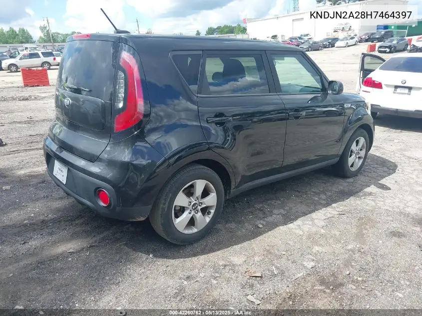 2017 Kia Soul VIN: KNDJN2A28H7464397 Lot: 42260762