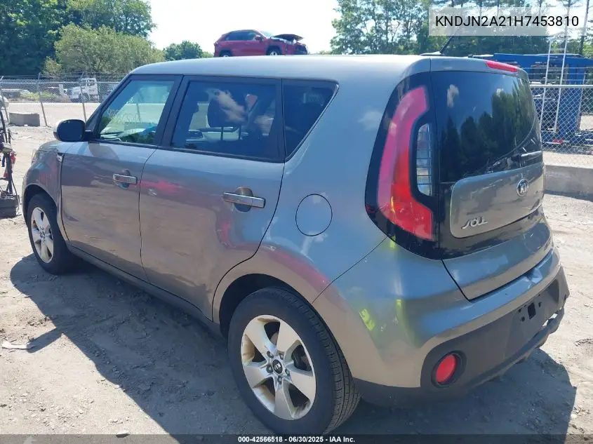 2017 Kia Soul VIN: KNDJN2A21H7453810 Lot: 42566518