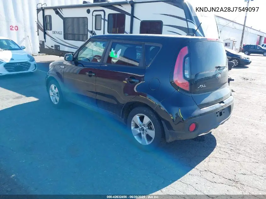 2018 Kia Soul VIN: KNDJN2A28J7549097 Lot: 42632456